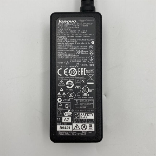 Lenovo AC_ADAPTER Circular 40W 3P 45N0462 - Imagen 3