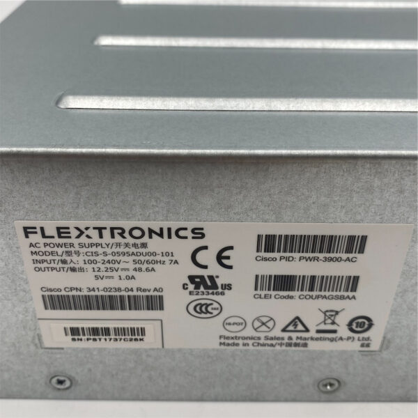 Cisco 3925-3945E AC Power Supply 341-0238-04 - Imagen 4