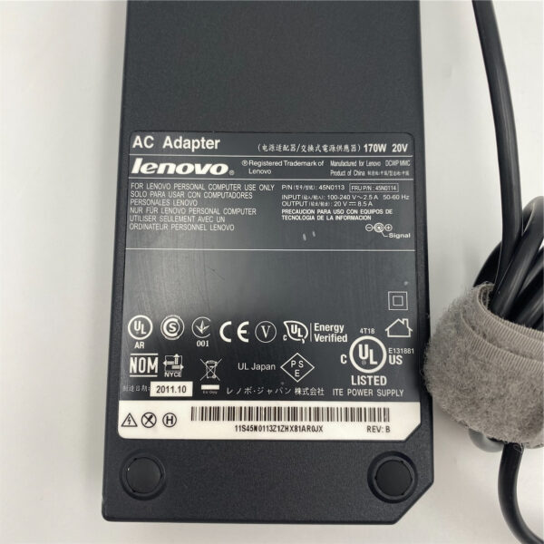 Lenovo 170W 20V 8.5A LAPTOP AC ADAPTER 45N0114 - Image 4