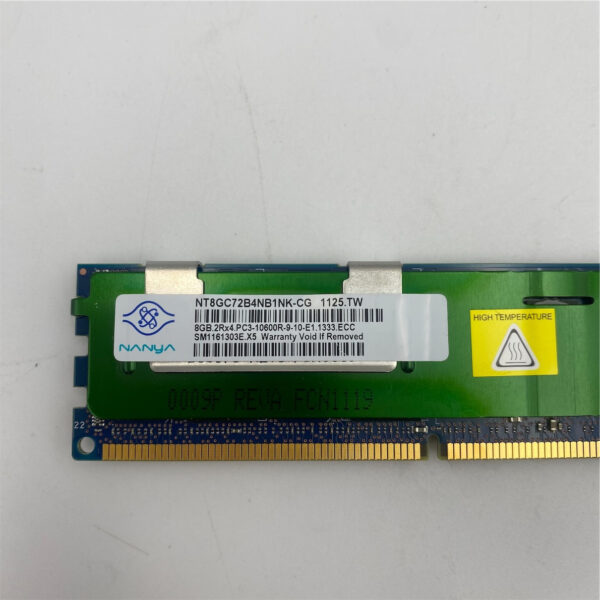 HP 8GB (1x8GB) 2RX4 PC3-10600R DDR3-1333MHZ RDIMM 500205-071 - Image 4