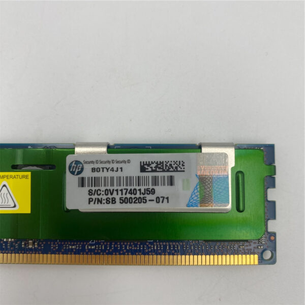 HP 8GB (1x8GB) 2RX4 PC3-10600R DDR3-1333MHZ RDIMM 500205-071 - Image 5