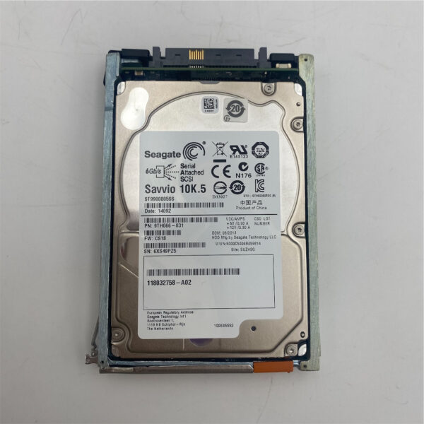 EMC 900GB 10K 6G 2.5INCH SAS HDD 005049206 - Imagen 2