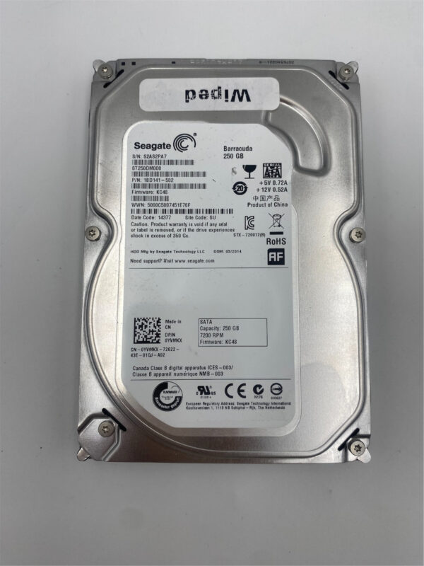 Dell 250GB 7.2K 3.5 Inch 6Gbps SATA Hard Drive 0YVMKX - Image 2