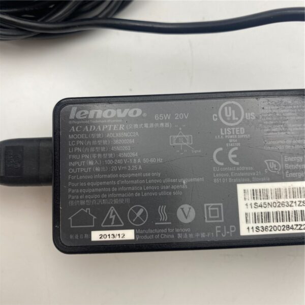 Lenovo 65W,20VDC,2P,WW,DEL 45N0264 - Image 4