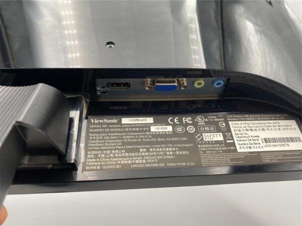 VIEWSONIC 22IN FULL HD IPS LED Monitor VA2259-SMH - Image 4