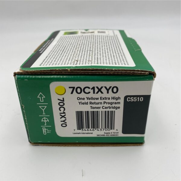 Lexmark 70C1XY0 Yellow Extra High Yield Return Program Toner 70C1XY0 - Image 2