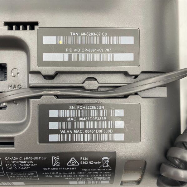 Cisco IP Phone 8861 With Stand " no box" " Scratches" CP-8861-K9 - Imagen 7
