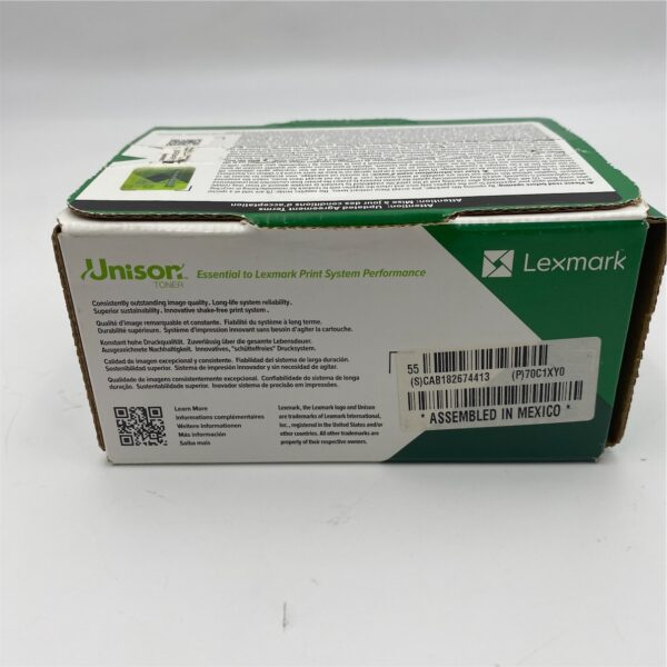 Lexmark 70C1XY0 Yellow Extra High Yield Return Program Toner 70C1XY0 - Image 3