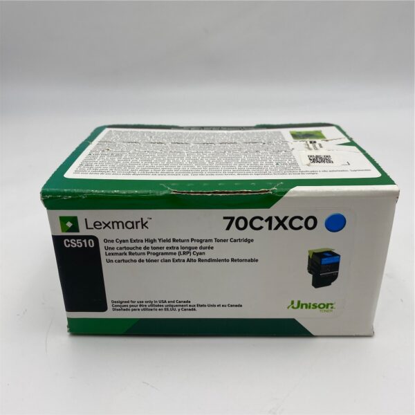 Lexmark 70C1XC0 Cyan Extra High Yield Return Program Toner 70C1XC0