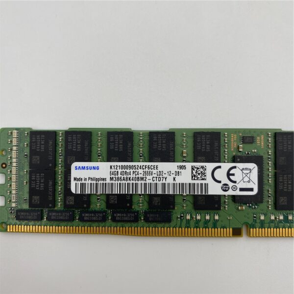 SAMSUNG 64GB (1x64GB) 4RX4 PC4-21300V-L DDR4-2666MHZ LRDIMM M386A8K40BM2-CTD - Image 3
