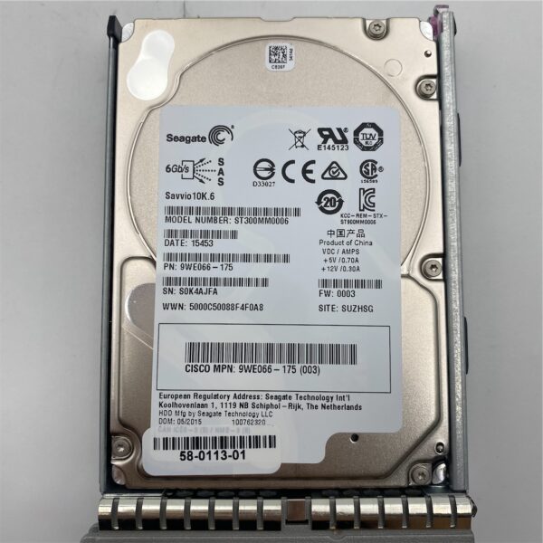 Cisco 300GB 6Gb SAS 10K RPM SFF HDD A03-D300GA2 - Image 5