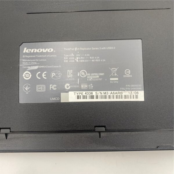 Lenovo ThinkPad Docking Station "No Key" 04W3588 - Image 5