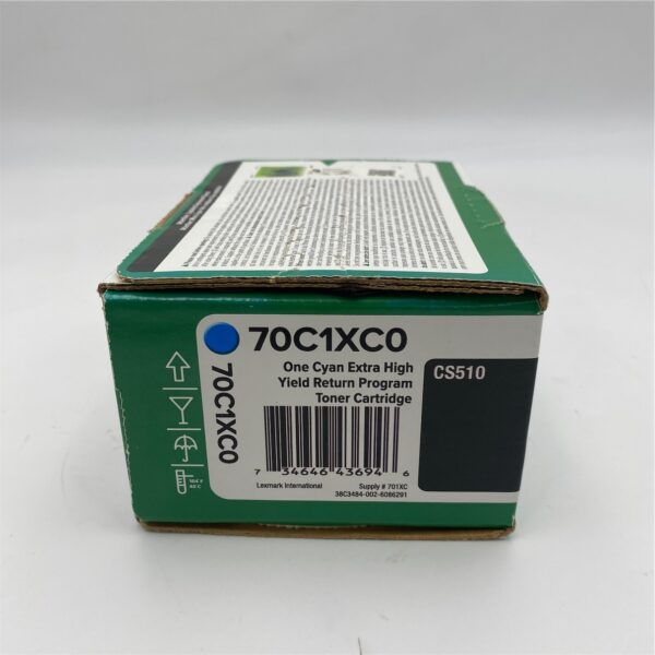 Lexmark 70C1XC0 Cyan Extra High Yield Return Program Toner 70C1XC0 - Image 2