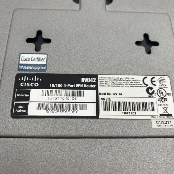 CISCO RV042 Dual WAN Router for US/Canada and LATAM RV042 - Image 6