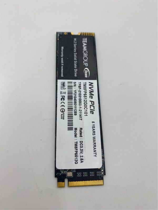 Team Group MP33 512 GB M.2 PCI Express 3.0 NVMe TM8FP6512G0C101 - Imagen 3