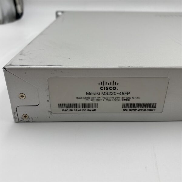 Cisco Meraki 48-Port Cloud Managed PoE Gb Switch *Claimed* MS220-48FP-HW - Image 5