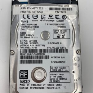 Lenovo HDD DRIVE Tray-SATA7 500G 2.5 7200 7mm SATA STD HGST 42T1261 42T1223