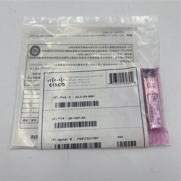 CISCO 1000BASE SX FIBRE SFP MODULE 30-1301-04 GLC-SX-MM - Image 2