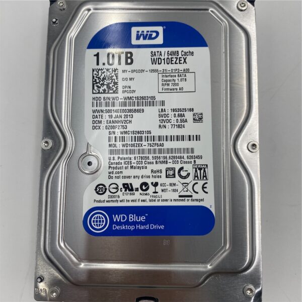DELL 1TB 7.2K 6G 3.5INCH SATA HDD 05P30F 06TFN1 08DYM 0M33YT 0PGD3Y - Image 2