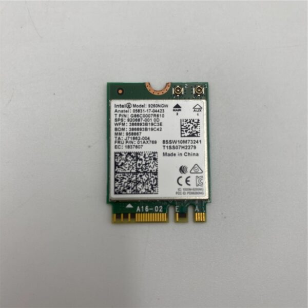 Lenovo Wireless, CMB, IN, 9260 NV M2 00JT493 00JT494 01AX705 01AX769
