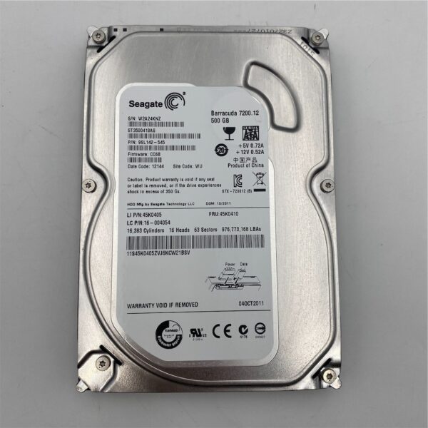 LENOVO 500GB 3.5" SATA 7200RPM 45K0630 45K0410 16200544 41X5582 00PC550 45K0405 - Image 2