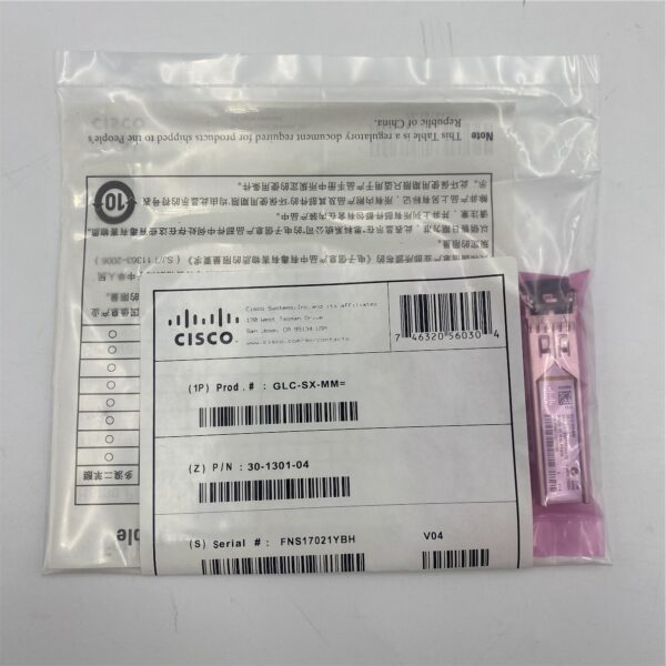 CISCO 1000BASE SX FIBRE SFP MODULE 30-1301-04 GLC-SX-MM - Image 5
