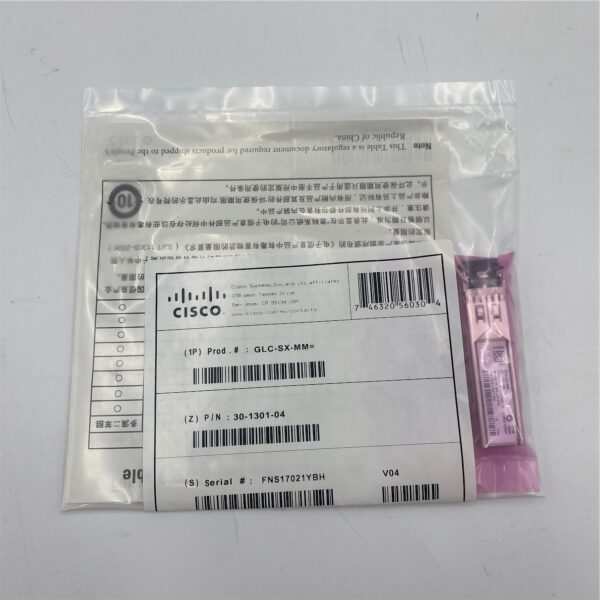 CISCO 1000BASE SX FIBRE SFP MODULE 30-1301-04 GLC-SX-MM