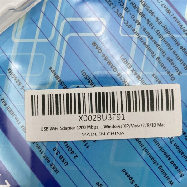 OEM AC1200 USB WIRELESS ADAPTER X001MV8L0X AC1200-5DBI X002BU3F91 - Imagen 4