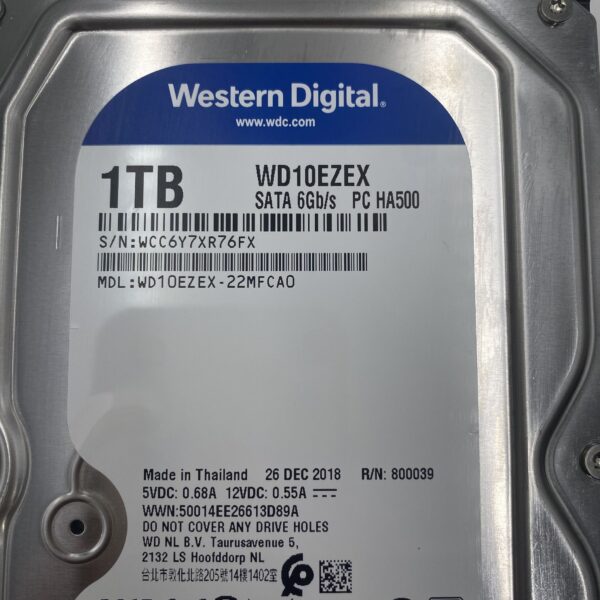 WESTERN DIGITAL 1TB 6G SATA 7.2K 3.5 LFF HD 03T7042 5H21C73441 WD10EZEX - Image 3