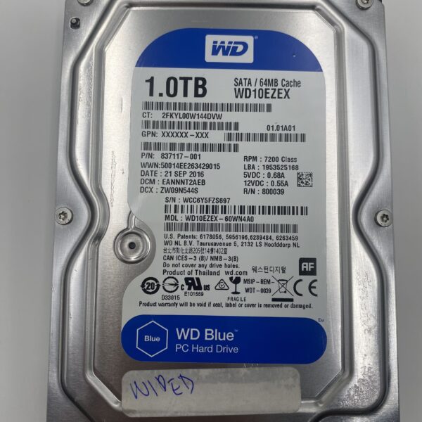 HP 1TB 3.5 SATA/600 7200rpm  64MB 837117-001 - Image 4