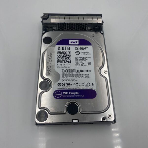 Western Digital 2TB 6Gbps 5.4K 3.5" SATA HDD 64MB WD20PURX