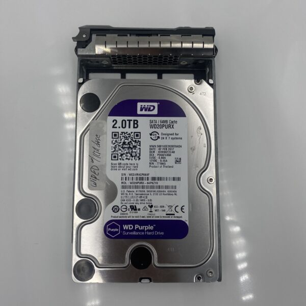 Western Digital 2TB 6Gbps 5.4K 3.5" SATA HDD 64MB WD20PURX - Image 4