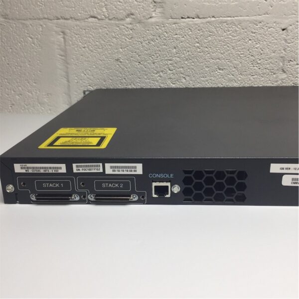 Cisco 3750G Series 48-Port Gigabit Switch w/ Rack Ears WS-C3750G-48TS-E - Image 5