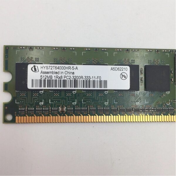 IBM 512MB 1X512MB PC2-3200 ECC DIMM 38L5092 73P3522 13N1424 - Image 2