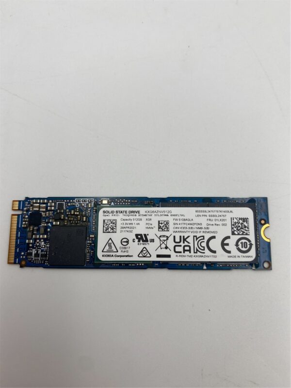 Lenovo 512GB SSD M.2 2280 PCIe3x4 02HM119 00UP707 00UP689 00UP642 01LX201