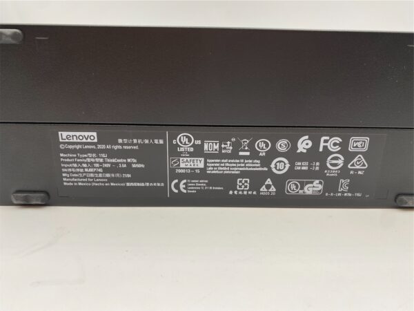 Lenovo ThinkCentre M70c SFF Intel i5 10400 256GB SDD 8GB VGA Ethernet DVD - Imagen 3