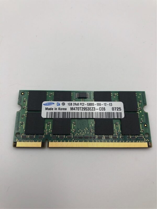 Samsung 1GB PC2-5300 667MHZ DDR2 SODIM Memory M470T2953EZ3-CE6
