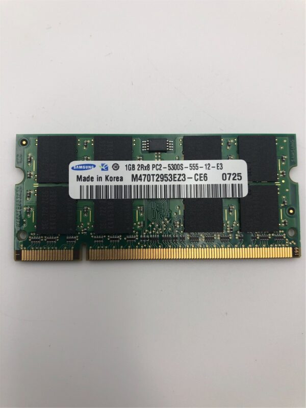 Samsung 1GB PC2-5300 667MHZ DDR2 SODIM Memory M470T2953EZ3-CE6 - Image 4