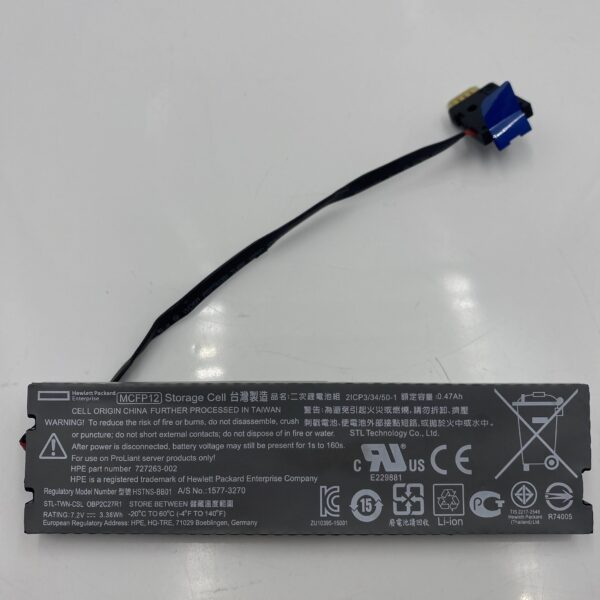 HP 12W 7.2V MEGACELL CAPACITOR BATT PACK FOR BL460C G9 DC:2016 815984-001 - Image 2