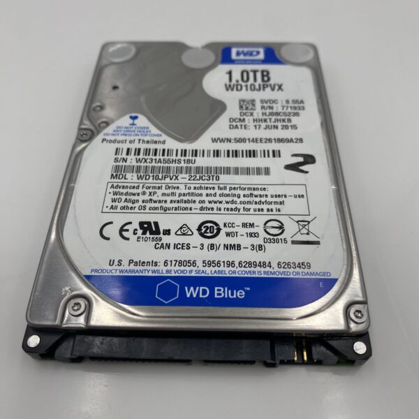 WESTERN DIGITAL 1TB 5.4K RPM 2.5 SATA HARD DRIVE WD10JPVX-22JC3T0 - Image 2