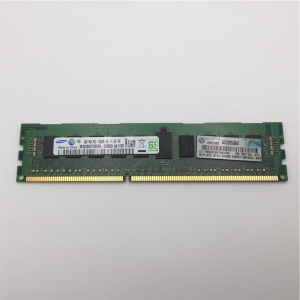 HP 4GB 1X4GB PC3-10600R 1RX4 DIMM 595424-001 593339-B21 591750-071