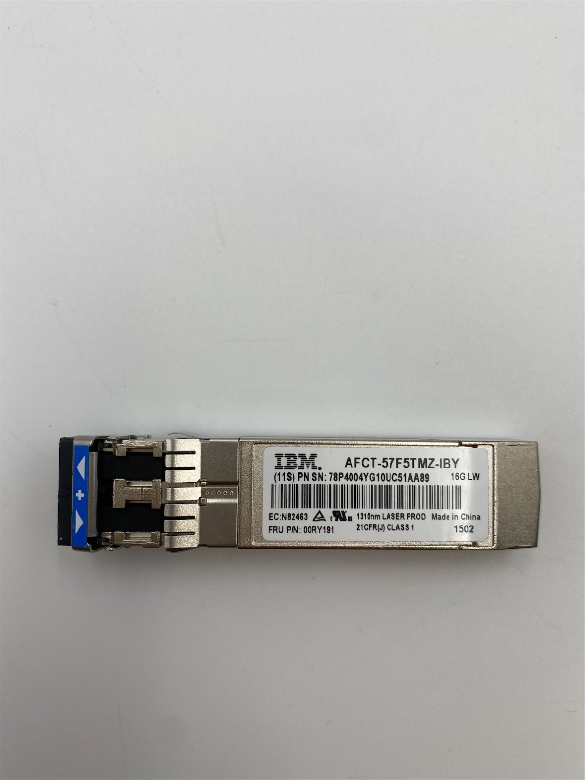 IBM 16 Gbps LW SFP 78P4004 AFCT-57F5TMZ-IBY 00RY191 - Image 2