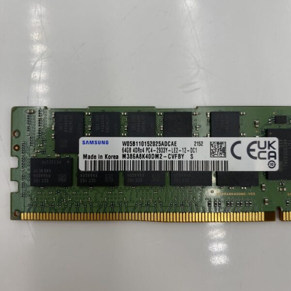 SAMSUNG 64GB 4RX4 PC4-23400Y-L DDR4-2933MHZ LRDIMM M386A8K40DM2-CVF - Image 5