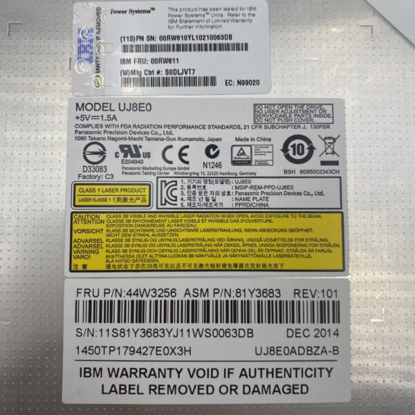 IBM SATA/USB Slimline DVD-RAM Drive EU13 44W3256 00RW610 00RW611 - Image 5
