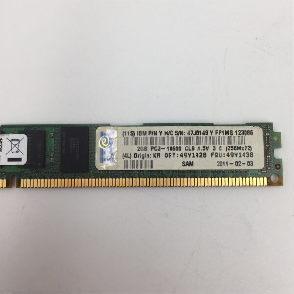 IBM 2GB (1x2GB) PC3-10600 DDR3 VLP RDIMM - Image 5