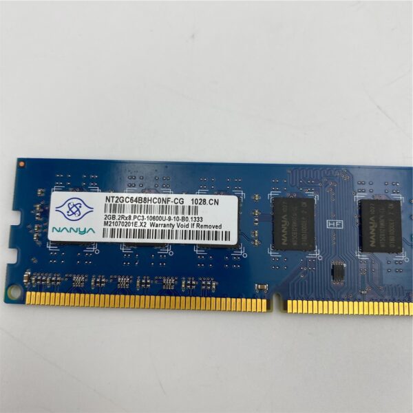 NANYA 2GB 1RX8 PC3-10600U DDR3-1333MHZ MEM NT2GC64B88G0NF-CG - Imagen 4