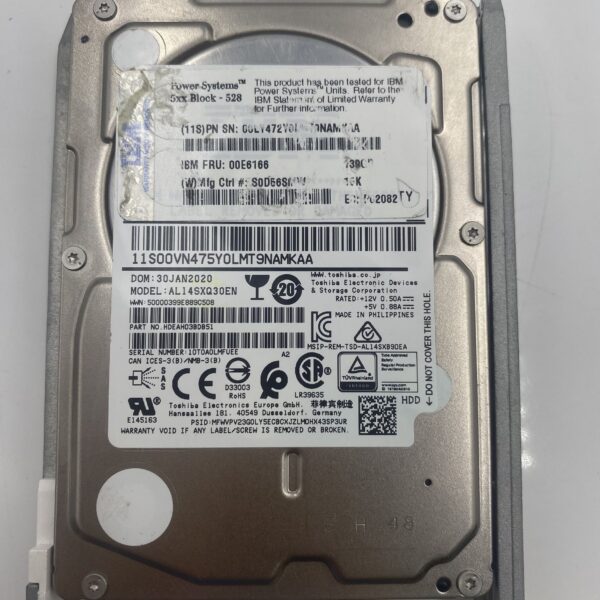 IBM 139GB 15K RPM SAS SFF-1 HDD 44V6844 44V6841 41Y8482 00VN475 00E6166 - Imagen 5