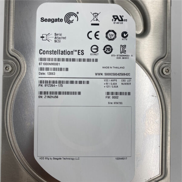 Seagate 1TB 7.2K SAS 3.5 6G HDD ST1000NM0001 - Imagen 3