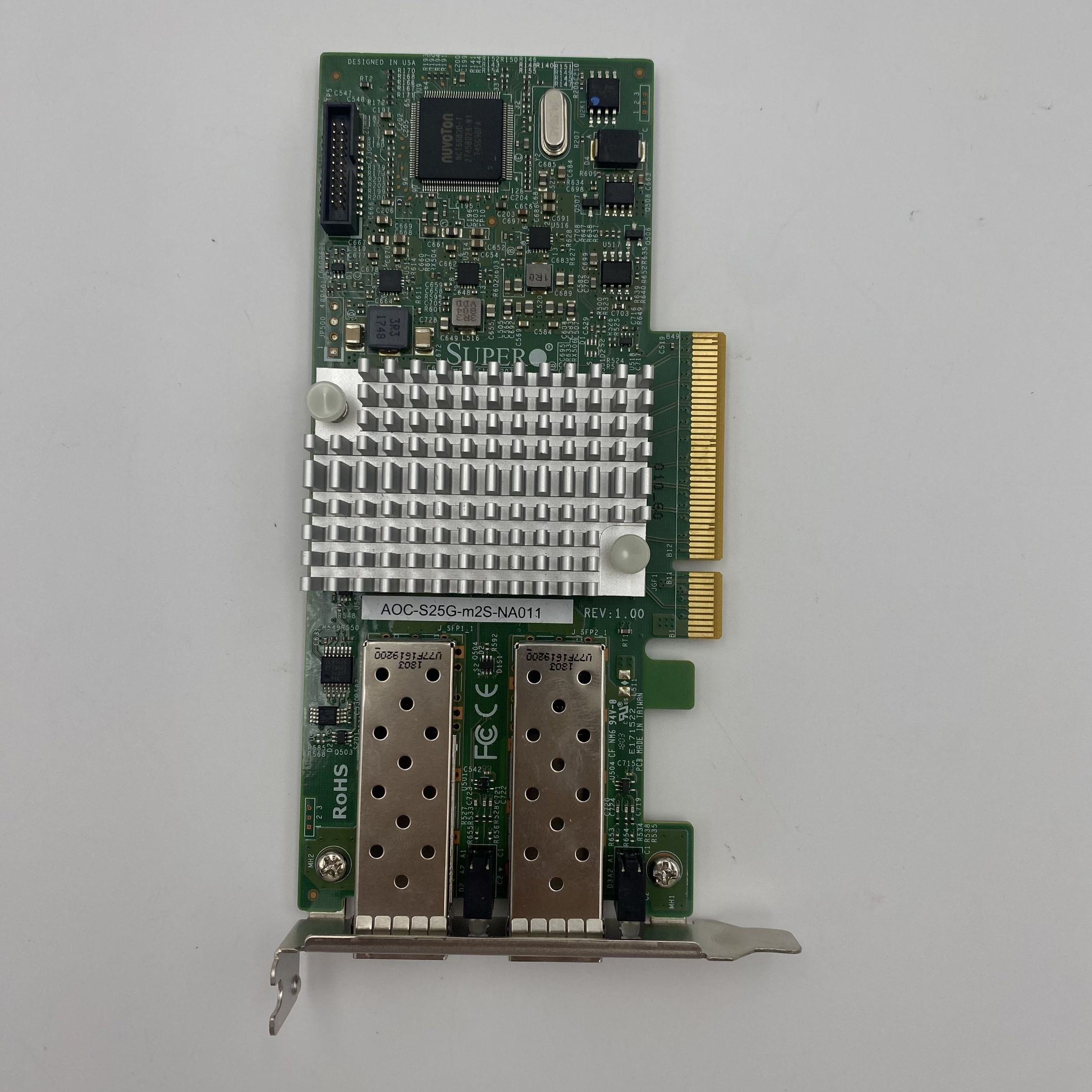 SuperMicro 25GBe SFP28 Dual Port Server Adapter ConnectX-4 AOC-S25G-M2S-NA011 - Image 2