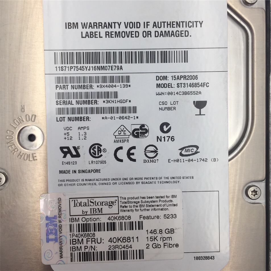 IBM 146Gb FC 2Gb 15K LFF HDD for DS4700/EXP810 40K6845 40K6808 23R0454 40K6811 - Image 10